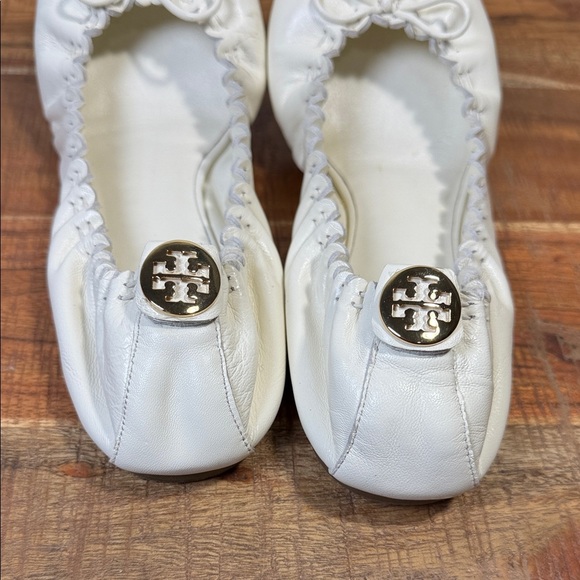 Tory Burch Cream White Ballet Flats, Women’s 8.5 - Picture 4 of 7